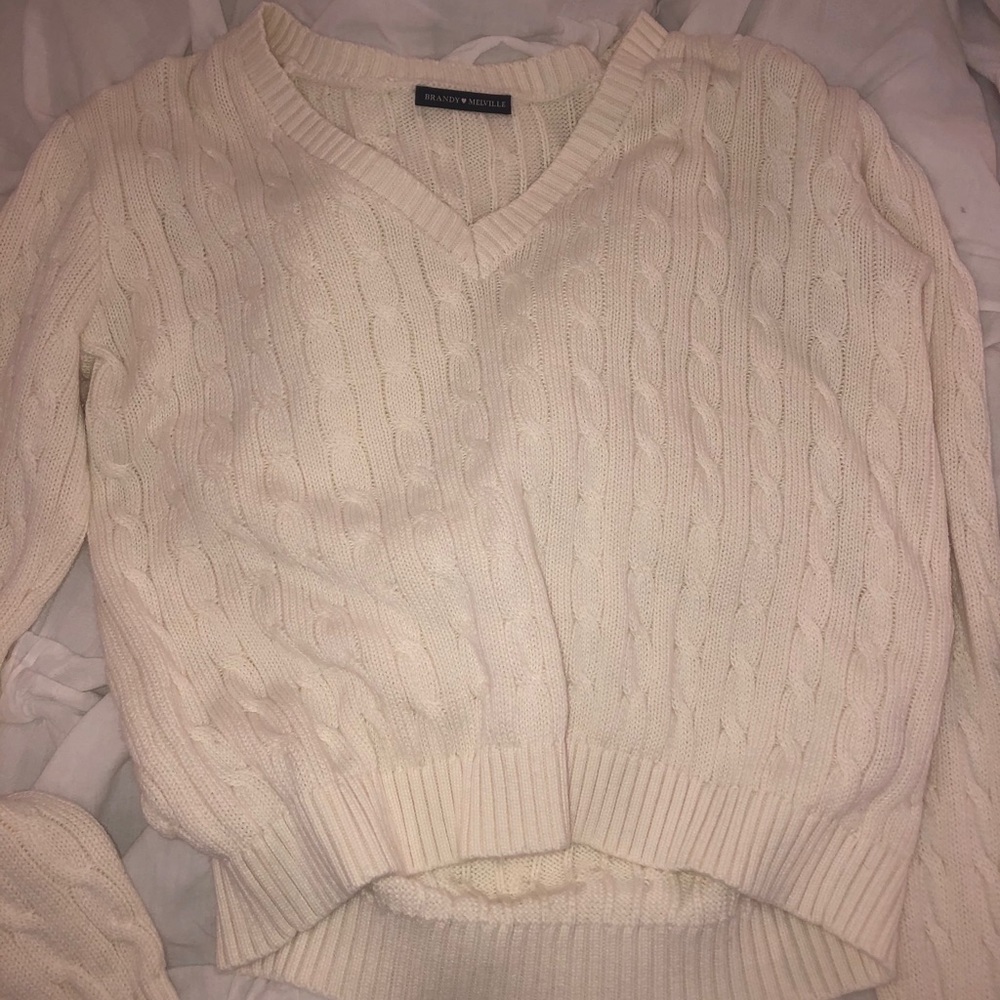 Brandy Melville Cream Sweater